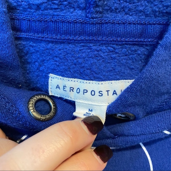Aeropostale Blue Logo Hoodie - Picture 4 of 4